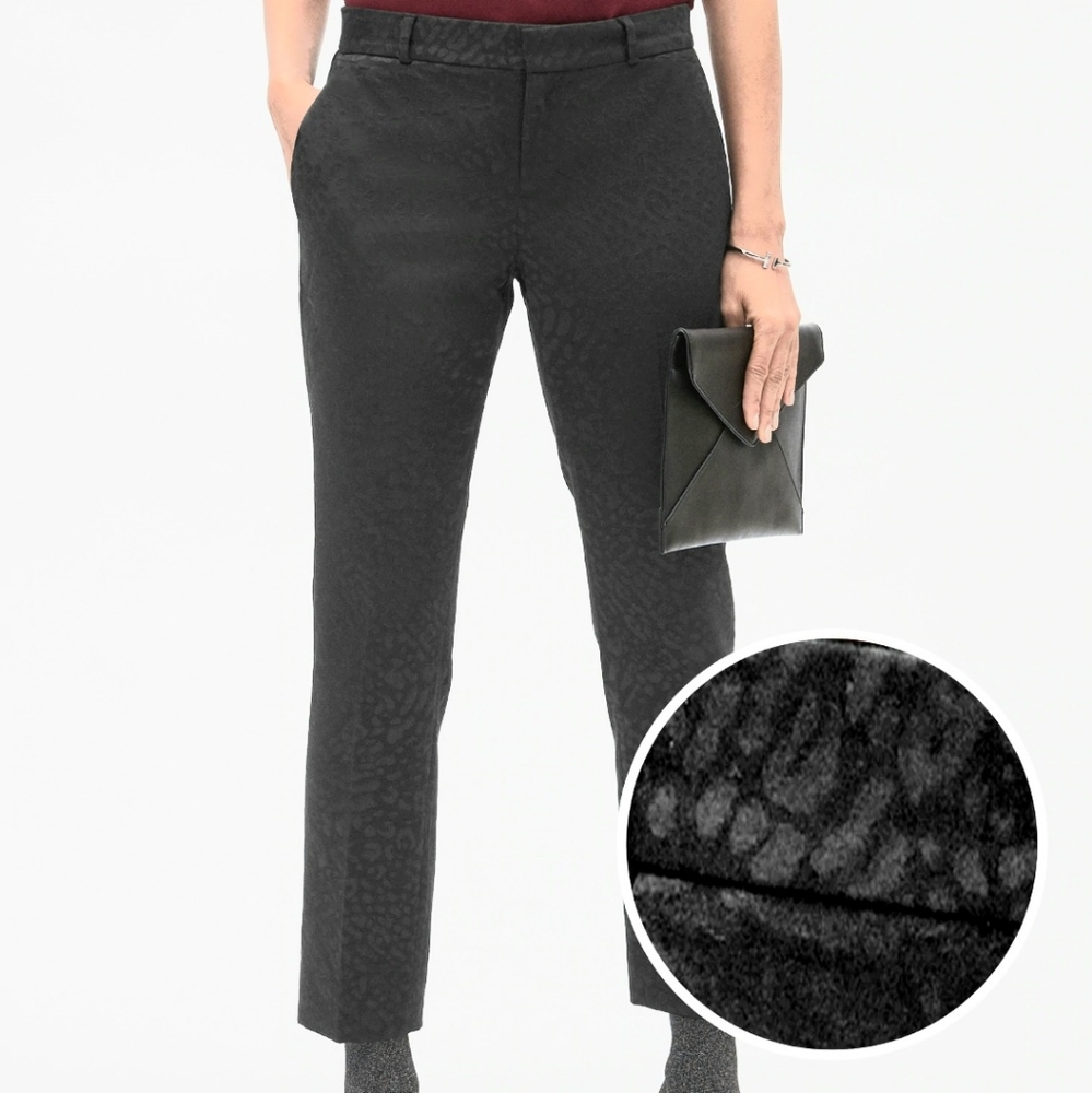 NWT Banana Republic Petite Avery Black Pants SZ 2P